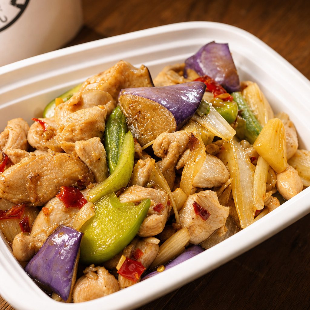 Basil Eggplant + Rice.