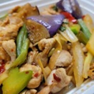 Basil Eggplant + Rice