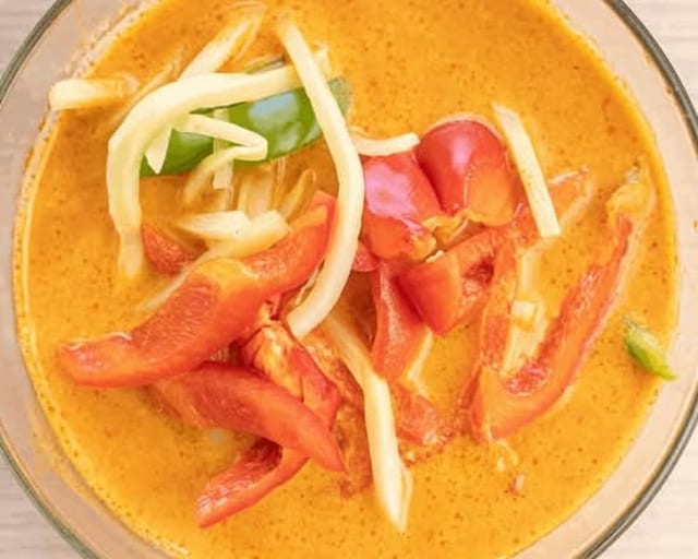 Red Curry Duck + Rice.