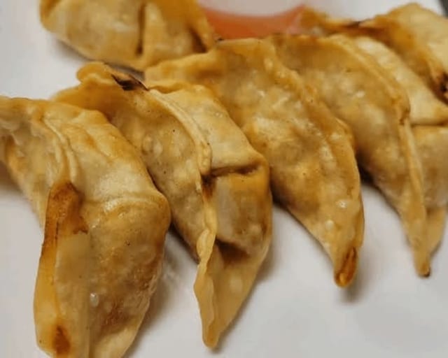 Fried Veggie Gyoza.